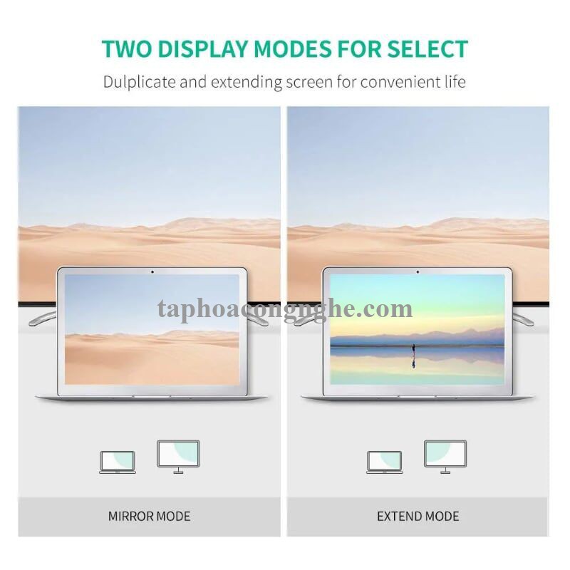 Ugreen 10423 3M Màu Trắng Cáp chuyển đổi Mini DP sang DisplayPort hỗ trợ phân giải 4K x 2K MD105 30010423